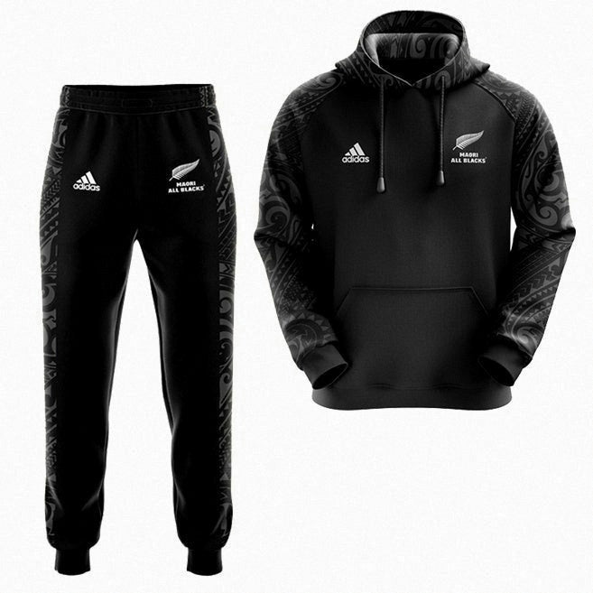 All Blacks Maori Hoodie and Pants Set