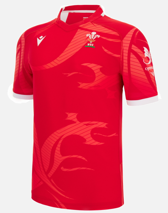 Welsh Rugby 2022 Commonwealth Games home body fit match shirt